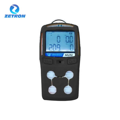 Robust Zetron Portable Multi Gas Detector MUNI MP420 For CO / H2S / O2 / LEL