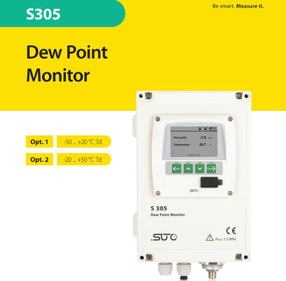 SUTO S305 Dew Point Monitor For Desiccant And Fridge Dryers