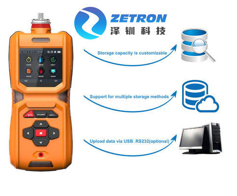 Mobile Portable Multi Gas Detector Methane Gas Monitor IP67 With Free Calibration Service